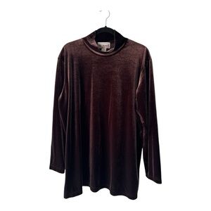 Vintage 90s Bechamel Burgundy Velvet Long Top/Mini dress